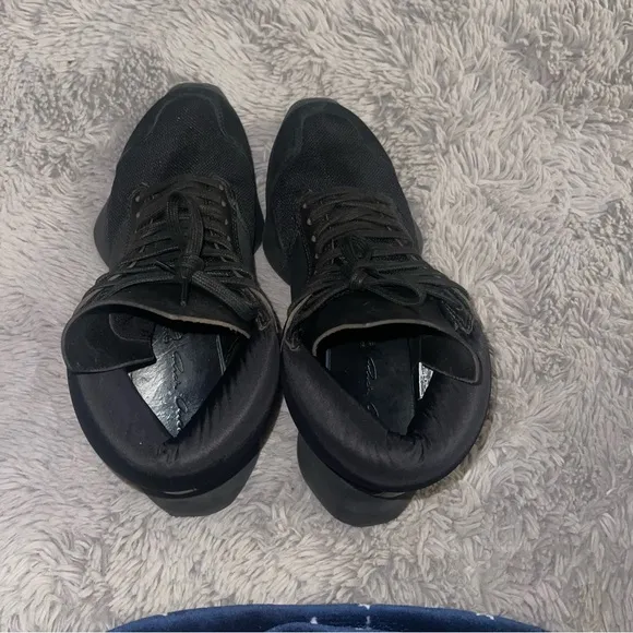 Rick Owens Black High-Top Athletic Sneakers with Modern Design