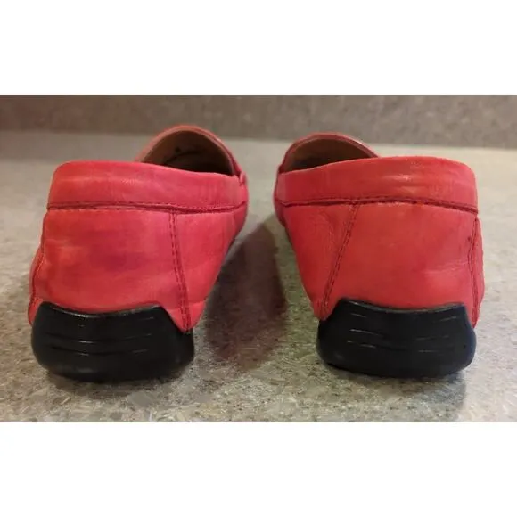 ROBERT ZUR PETRA French Red True Glove Leather Driving Shoes Women's Size 7