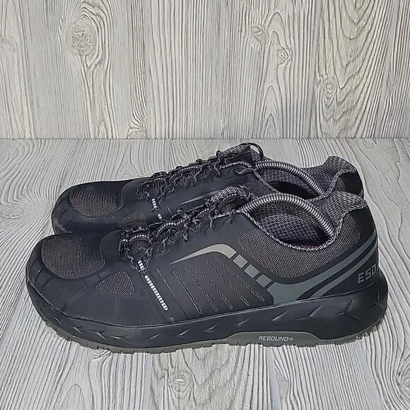 Rocky Men's 3&quot; SD/AT Work Shoes Compositie Toe Black/Grey Size 12