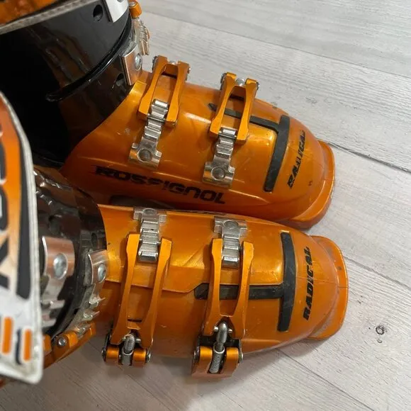 Rossignol‎ radical jr 2 ski boots orange size 4