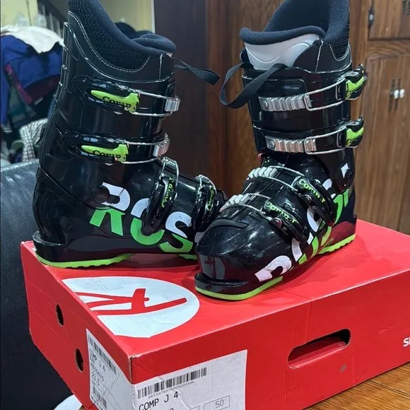 Rossignol Rossi Comp J 4 junior ski boots Sz 23.5