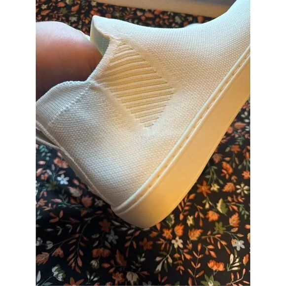 Rothys size 10 womens white slip on high top sneakers - NEW