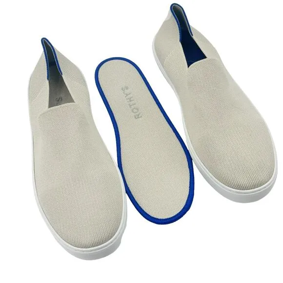 Rothy's The Original Slip On Sneaker Comfortable Sand White Size W11