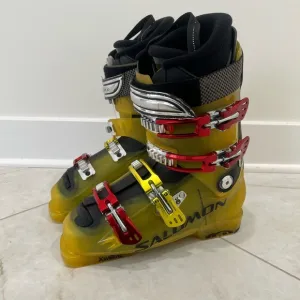 Salamon Yellow X Wave 10 Ski Boots Size 8 US