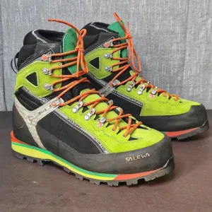 Salewa Condor EVO GTX Mountaineering Boots Mens Size 11.5 Green Black Trekking