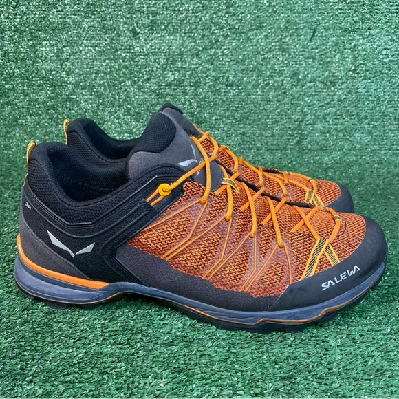 Salewa Men's MTN Trainer Lite Orange Climbing Athletic Lace Up Shoes Size 14