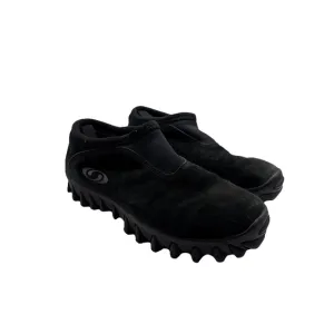 SALOMON Contagrip CX 'Snow Clog' Black Suede Slip-On Winter Shoes Size 10.5M VTG
