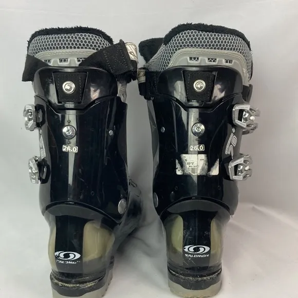 SALOMON DIVINE RS 8 black Ski Boots women’s Size 9 men’s 8