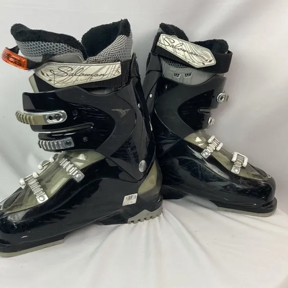 SALOMON DIVINE RS 8 black Ski Boots women’s Size 9 men’s 8