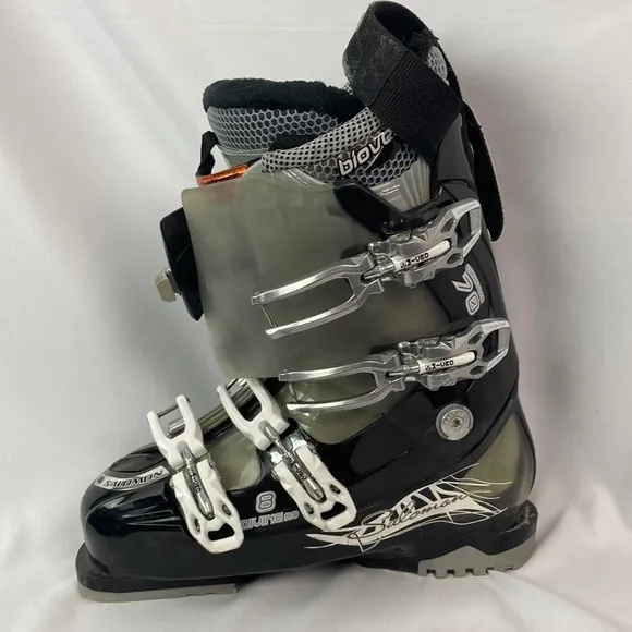 SALOMON DIVINE RS 8 black Ski Boots women’s Size 9 men’s 8
