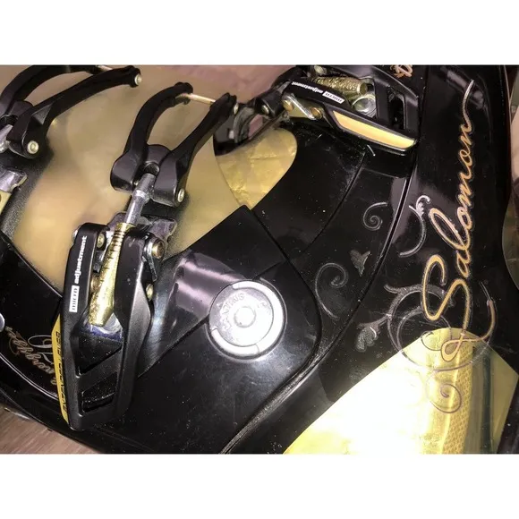 SALOMON Divine RS 8 Energyzer 70 Ski Boots 26/26.5‎ 306mm Women 9/9.5 Black Gold