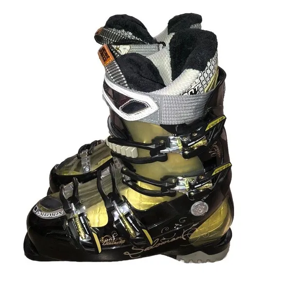 SALOMON Divine RS 8 Energyzer 70 Ski Boots 26/26.5‎ 306mm Women 9/9.5 Black Gold