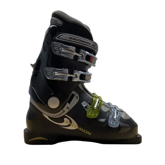 Salomon Evolution Z 8.99 Mens Black Adjustable Buckles Autofit Ski Boots Sz 10.5