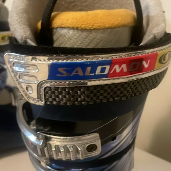 Salomon flex 90 Ski Boots - Blue and Silver
