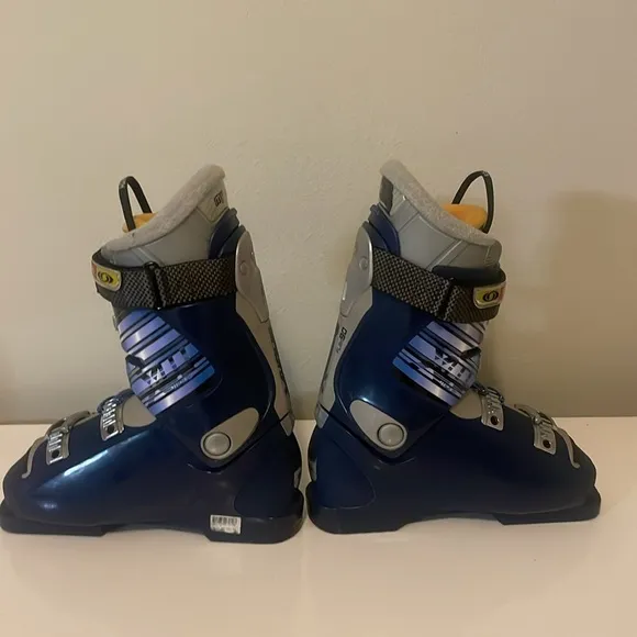 Salomon flex 90 Ski Boots - Blue and Silver