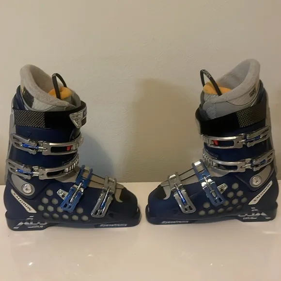 Salomon flex 90 Ski Boots - Blue and Silver