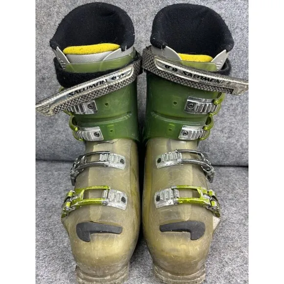 Salomon FOIL 1080 Ski Boots Men's 9.5 Green Teneighty Freeride/Park/Downhill