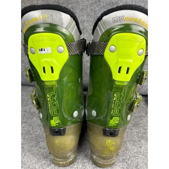 Salomon FOIL 1080 Ski Boots Men's 9.5 Green Teneighty Freeride/Park/Downhill
