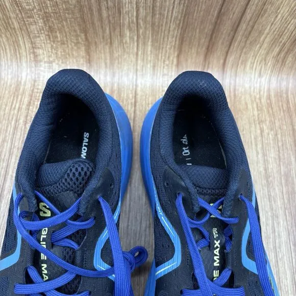 Salomon Glide Max TR Mens 9 Shoes Granada Sky Dark Sapphire Lime Trail Hiking
