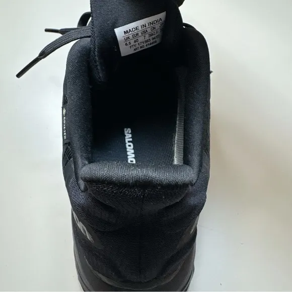 Salomon Mens 7 Alphacross Goretex Trail Running Black Trainer Shoes