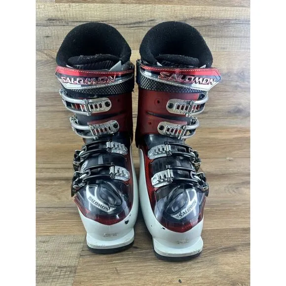 Salomon Mission RS7 ski boots black and red men's size 25 Men’s 7.5|Wo’s…