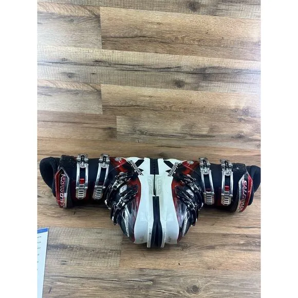 Salomon Mission RS7 ski boots black and red men's size 25 Men’s 7.5|Wo’s…