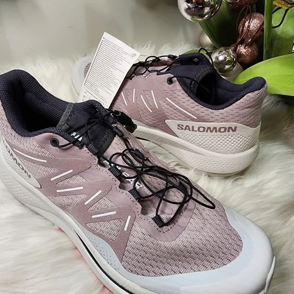 Salomon Pulsar Trail Quail/Lunar Rock/Poppy Red size9.5 new