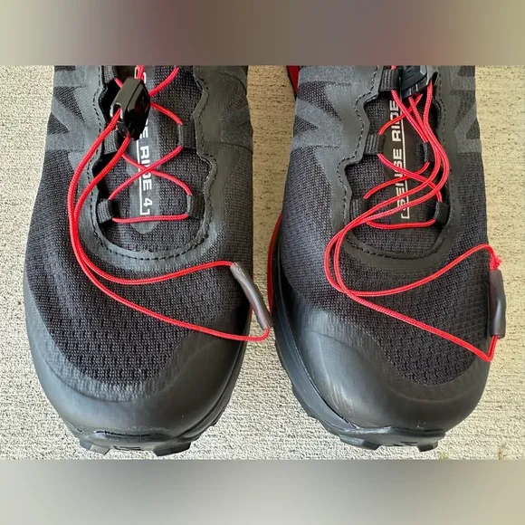 Salomon Sense Ride 4 Ortholite Black Red Trail Running Shoes Men’s Size 13 VGC