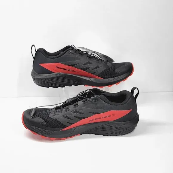SALOMON sense ride 5 trail running shoes Sz 12 NEW