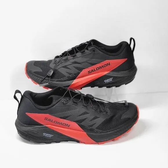 SALOMON sense ride 5 trail running shoes Sz 12 NEW