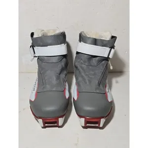 Salomon Slam 7 Pilot SNS Gray Cross Country Ski Boots Women's Size US 7.5