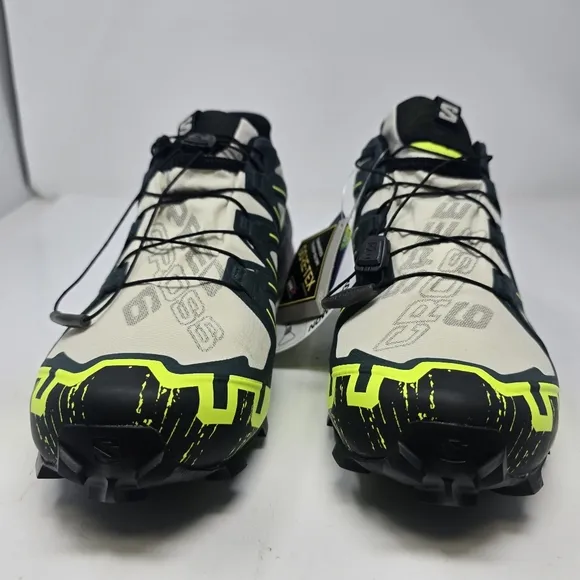 Salomon Speedcross 6 GTX Almond Milk Men’s Size 10.5 Trail Shoes Lime Green