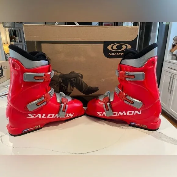 Salomon Sport Performa T3 Red Ski Boots Mens US Size 6.5