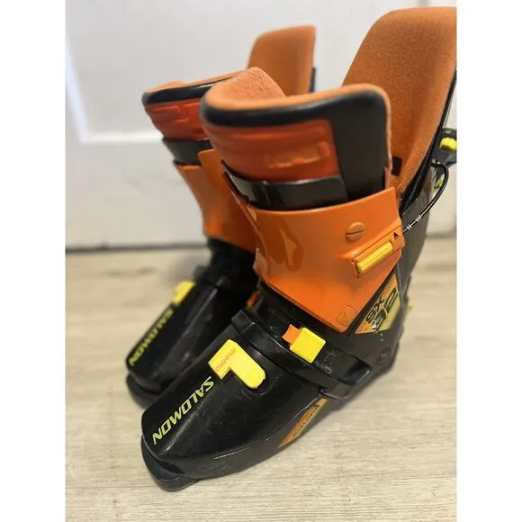 Salomon SX 92 Rear Entry Alpine Downhill Ski Boots Men Size 320-25 Vtg