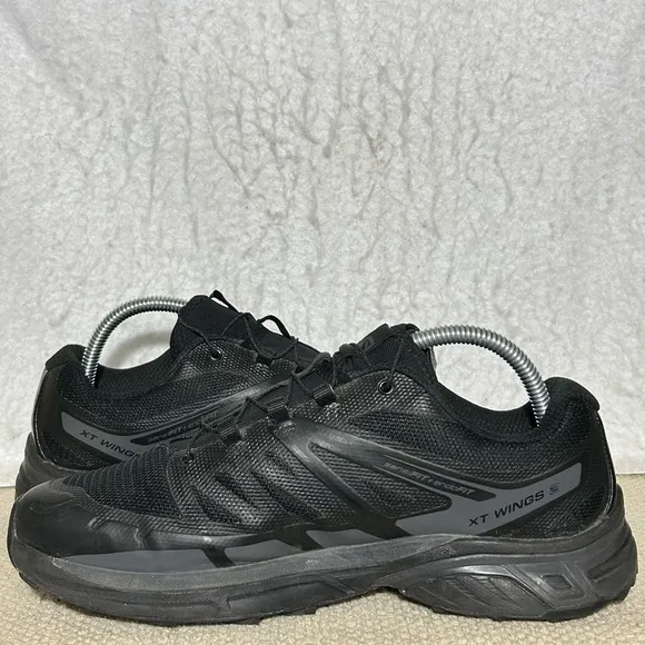 Salomon Unisex Black Magnet XT-Wings 2 Trail Running Sneakers Shoes SZ M 8 &amp; W 9