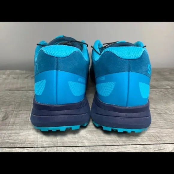 Salomon Vibe Sense Ride 2 Trail Womens Running Blue Shoes Sneakers Size 11