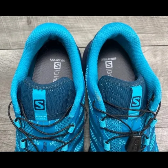 Salomon Vibe Sense Ride 2 Trail Womens Running Blue Shoes Sneakers Size 11