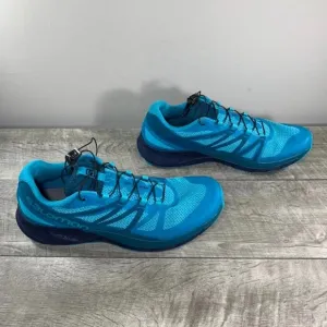 Salomon Vibe Sense Ride 2 Trail Womens Running Blue Shoes Sneakers Size 11