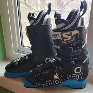 Salomon X-Max 120 Ski Boots - Black and Blue