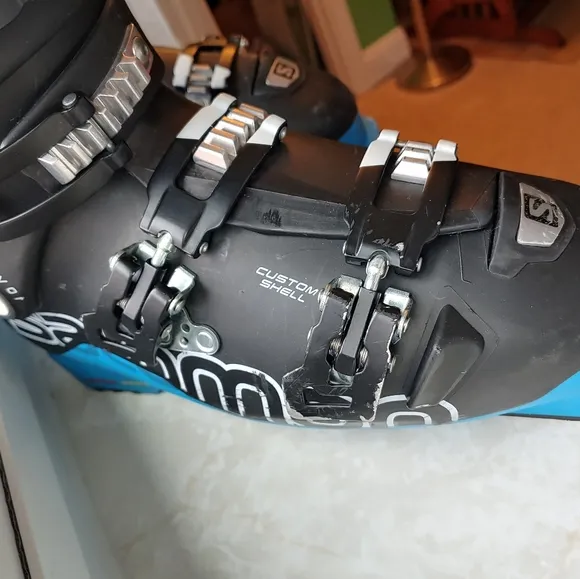 Salomon X-Max 120 Ski Boots - Black and Blue