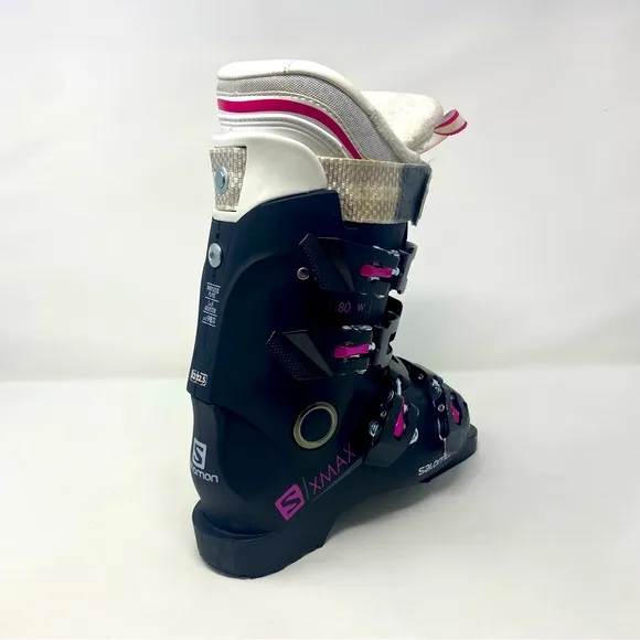 Salomon X MAX 80W Ski‎ Boots Women’s Size Mondopoint 22 / 22.5 — US 5 / 5.5