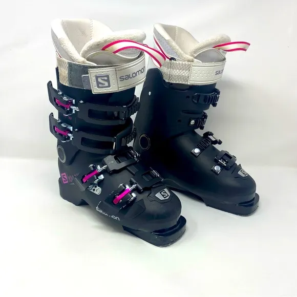 Salomon X MAX 80W Ski‎ Boots Women’s Size Mondopoint 22 / 22.5 — US 5 / 5.5