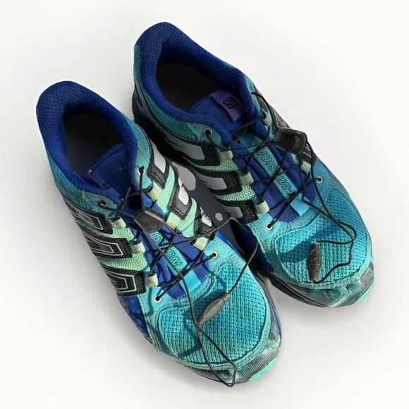 Salomon X-Mission 3 Women’s Trail Running Shoes – Blue (Size 9 US)