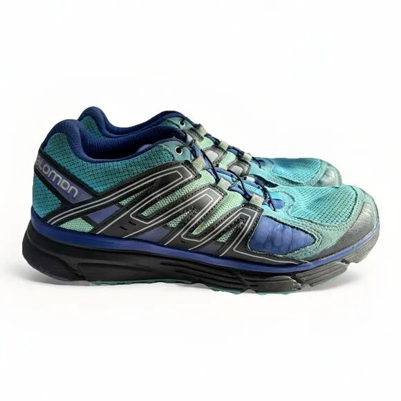 Salomon X-Mission 3 Women’s Trail Running Shoes – Blue (Size 9 US)