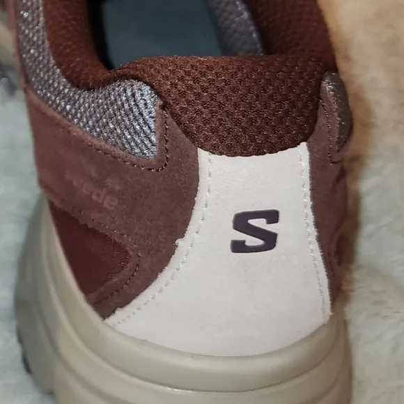 Salomon X-Mission 4 Suede Trail Sneaker- &quot;Moonscape Wild Ginger&quot; M 9.5, W 10.5