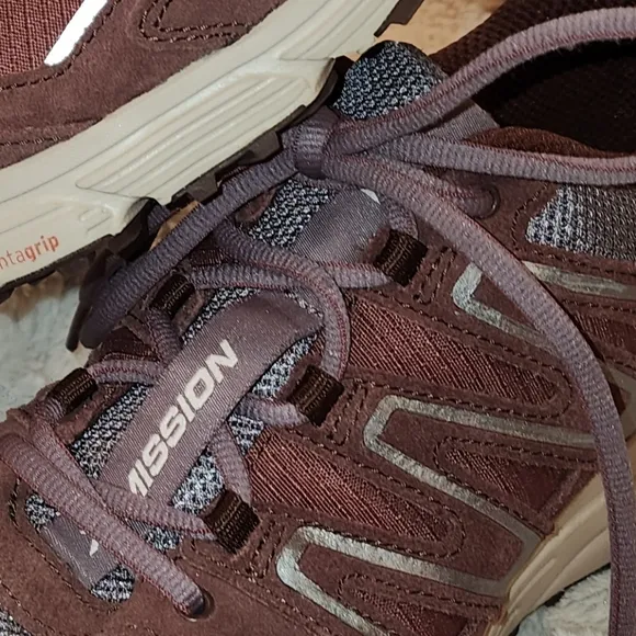 Salomon X-Mission 4 Suede Trail Sneaker- &quot;Moonscape Wild Ginger&quot; M 9.5, W 10.5