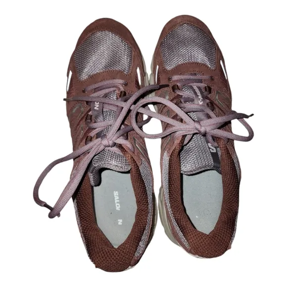 Salomon X-Mission 4 Suede Trail Sneaker- &quot;Moonscape Wild Ginger&quot; M 9.5, W 10.5