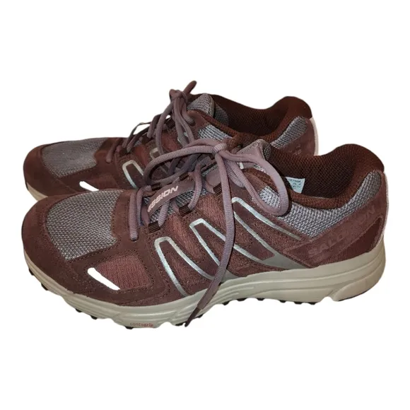 Salomon X-Mission 4 Suede Trail Sneaker- &quot;Moonscape Wild Ginger&quot; M 9.5, W 10.5