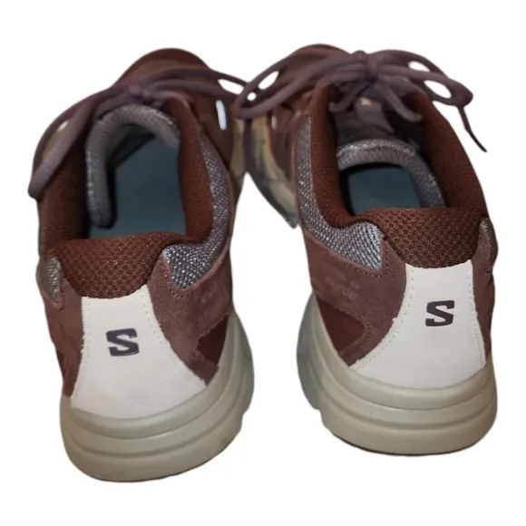 Salomon X-Mission 4 Suede Trail Sneaker- &quot;Moonscape Wild Ginger&quot; M 9.5, W 10.5