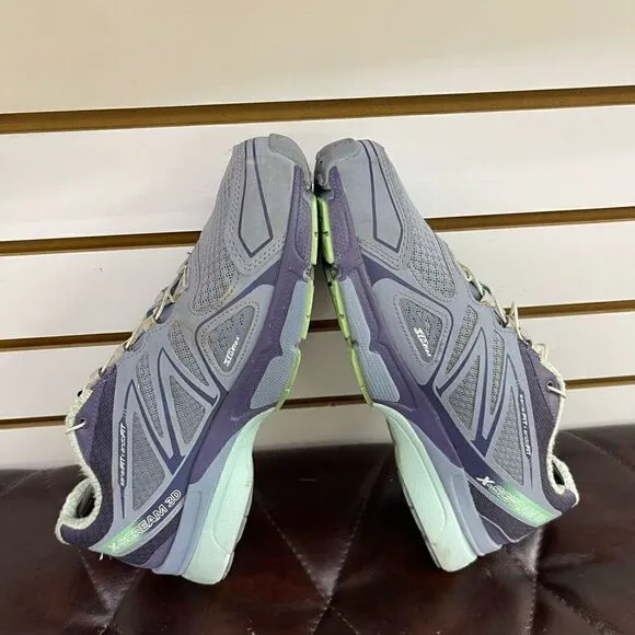 Salomon X Scream 3D Womens Trail Running Shoe Gray Blue Size 9.5